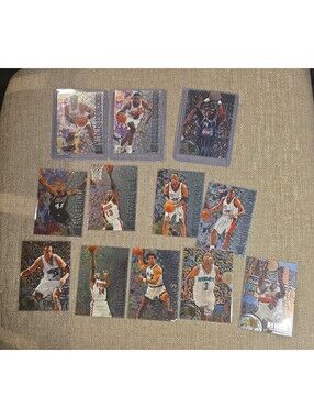 12 card nba fleer metal Card Lot 95 and 9t